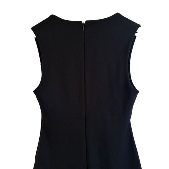 Babaton by Aritzia Black Square Neck Sleeveless Bodycon Midi Dress Size 8 - Picture 3 of 7
